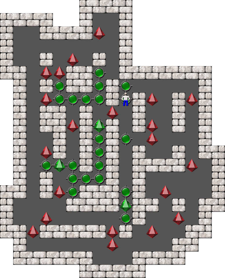 Sokoban Mass Remodel level 327